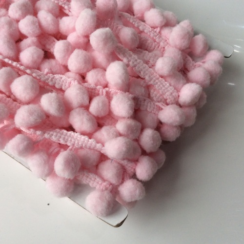  Baby Pink 10mm pompom trim
