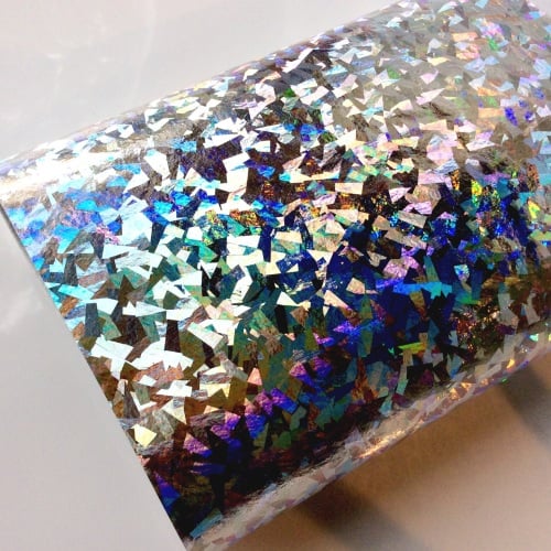 HOLOGRAPHIC CRYSTAL Leahered Effect Felt