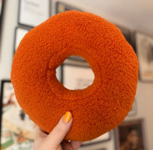 Orange Piercing Pillow