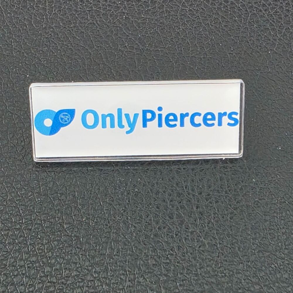 OnlyPiercers Acrylic Pin Badge