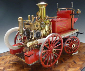 SOLD - A very finely detailed 1:9 scale model of a Shand Mason Steam Fire Appliance