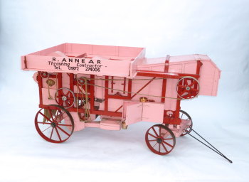 Exhibition quality 3 inch scale working model threshing machine - SOLD
