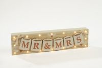 WEDDING MR&MRS LED BLOCK