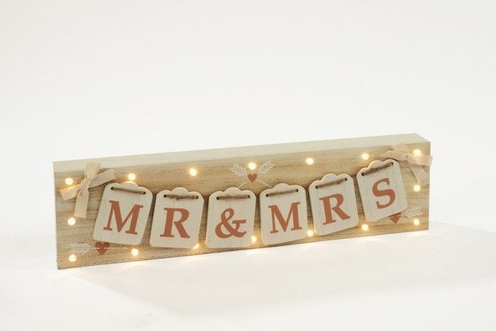 WEDDING MR&MRS LED BLOCK