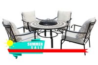 CASABLANCA LOUNGE FIREPIT SET