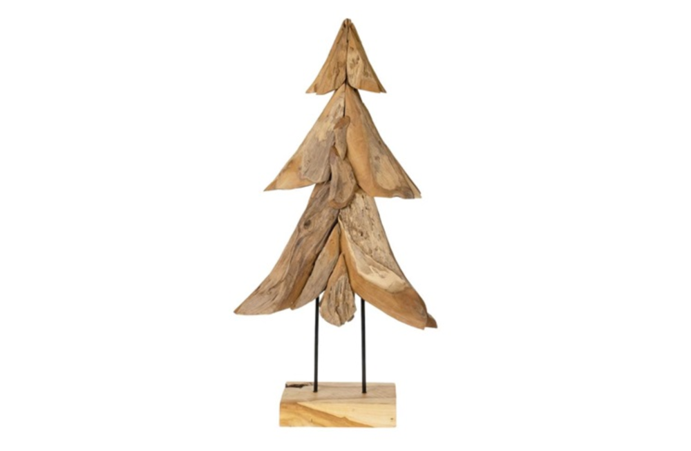 WOODEN CHRISTMAS TREE ON STAND