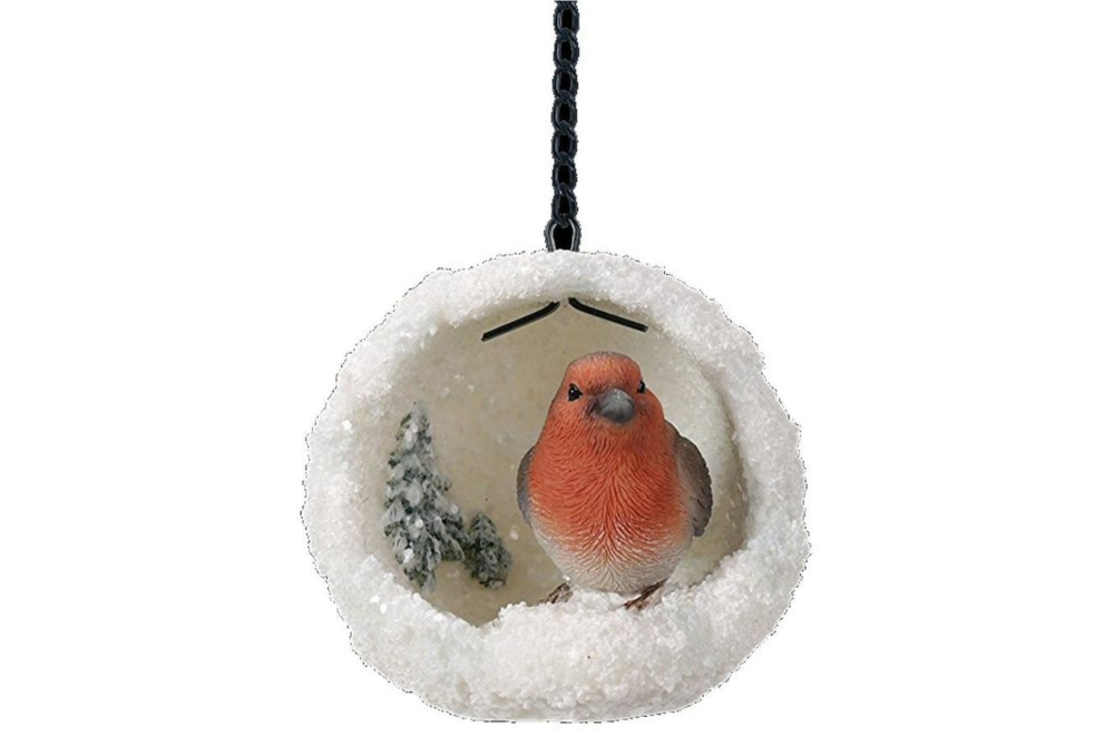 HANGING SNOWBALL MINI ROBIN