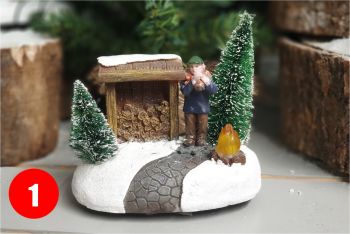 WINTER SCENERY with leds