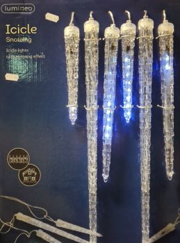 Lumineo Icicle snowing acrylic led lights .Three size of lights ,42cm ,28cm ,18cm .