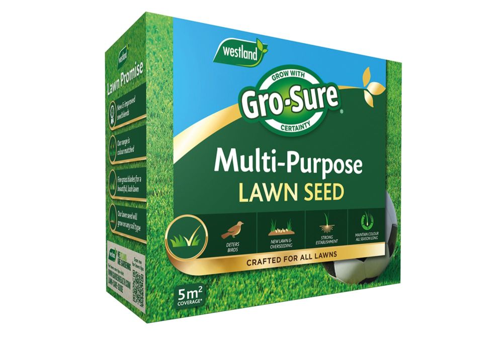 Gro-sure multi purpose lawn seed 5sqm