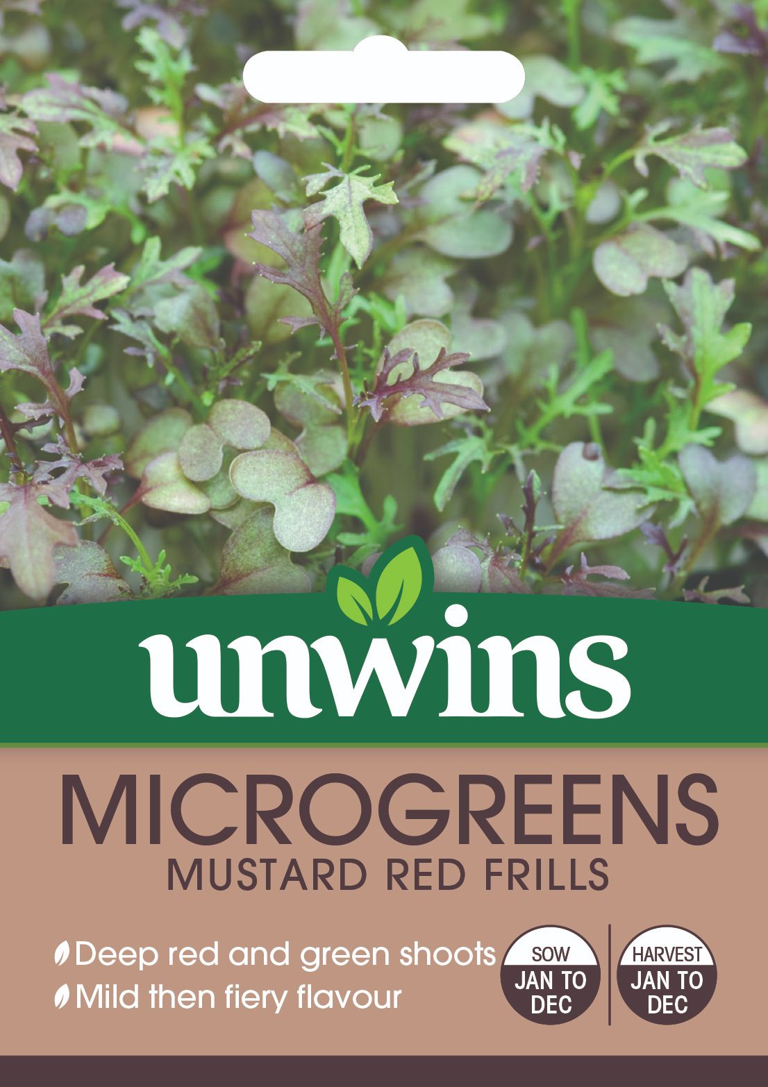 MicroGreens Mustard Red Frills 