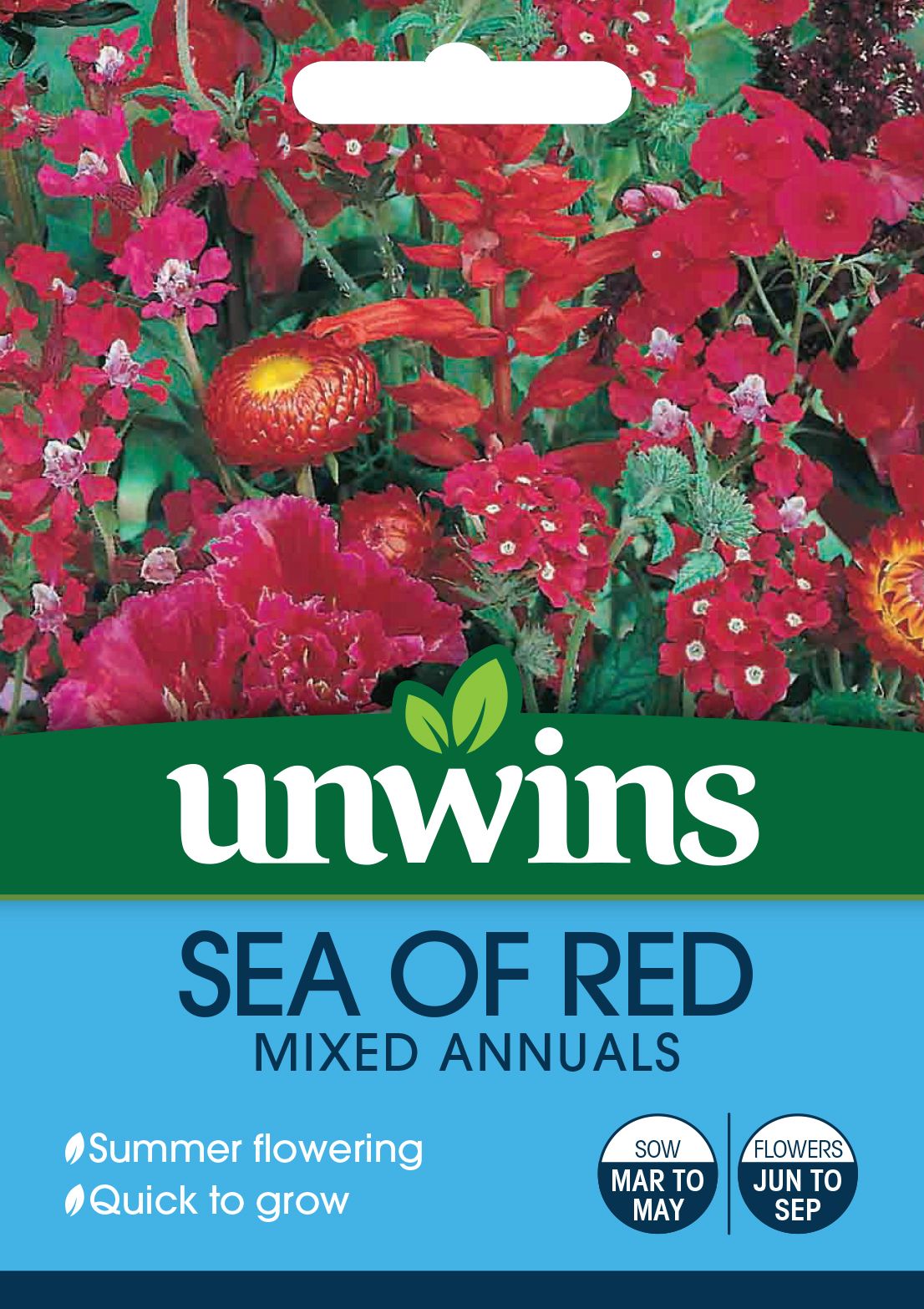 Unwins Sea of Red Mixed Annuals