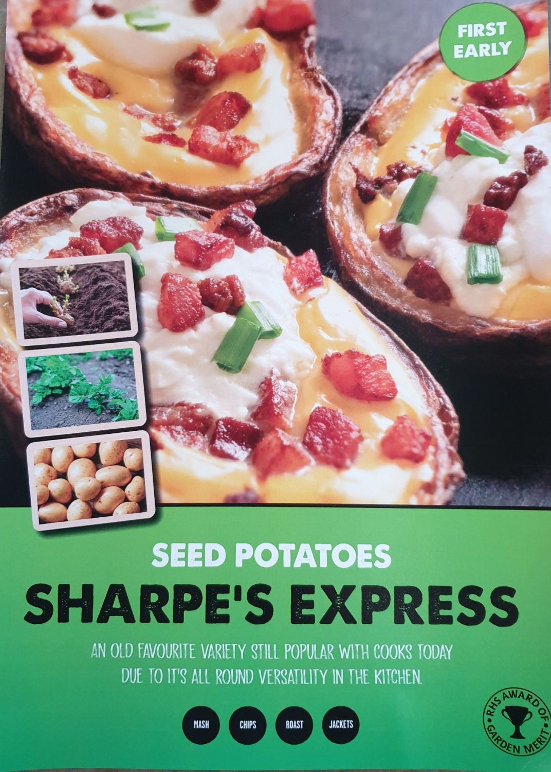 SHARPES EXPRESS 1st early seed potatoes