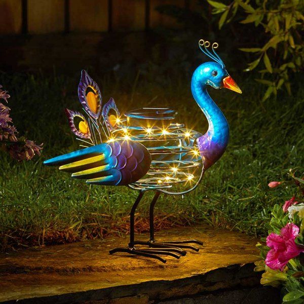 Peacock Spiral Light | Outdoor Lighting | Drinagh Garden Centre
