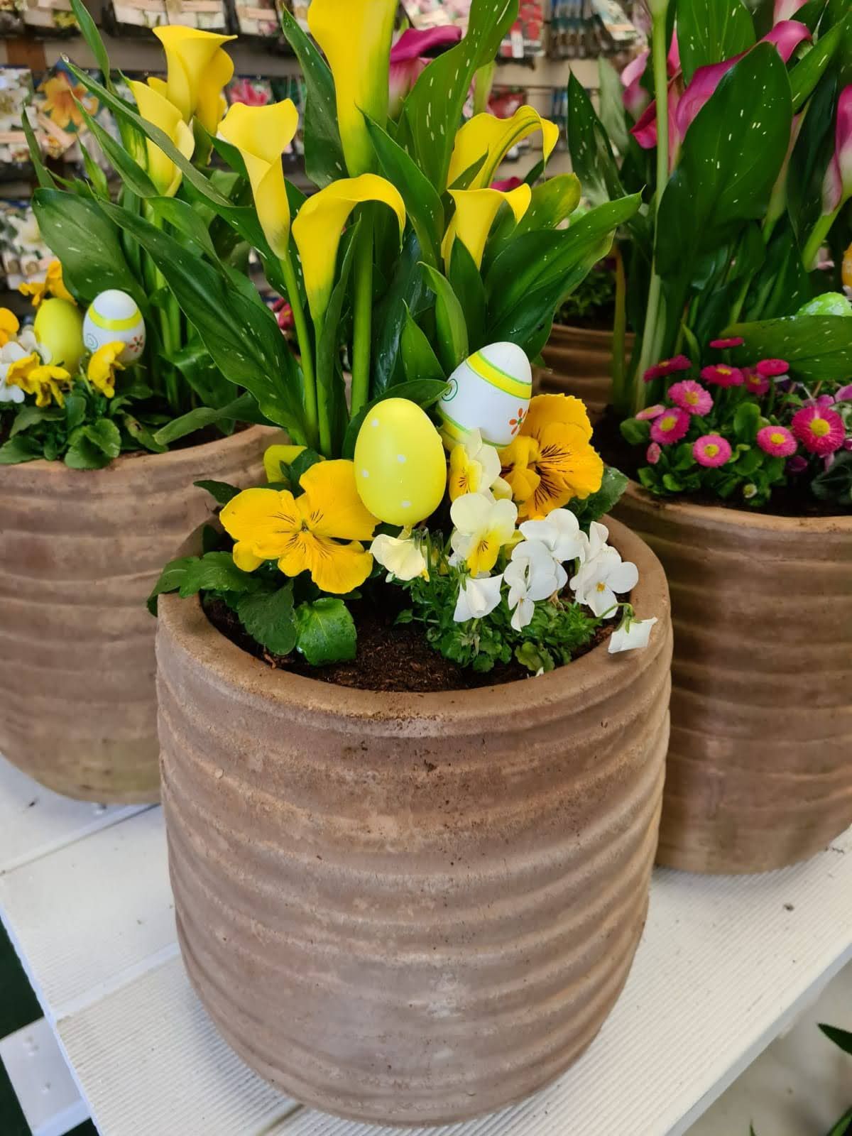 easter plant pot decorations