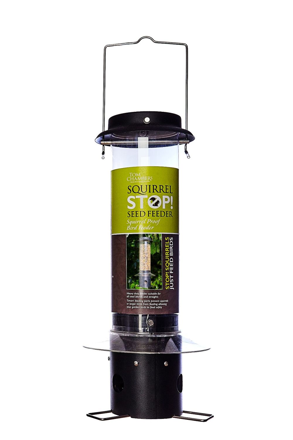 SQUIRREL STOP SEED FEEDER