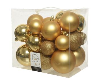 BAUBLES SHATTERPROOF - MIX of 26 GOLD