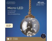 Micro LED Smokey Grey Ball - dia 20 cm