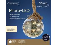Micro LED Transparent Natural Ball - dia 14 cm