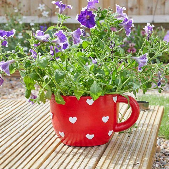 Planter - Heart Teacup
