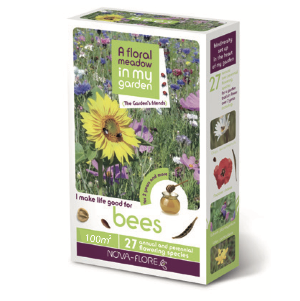 NOVA FLORE BEES 100sqm FLOWER SEED MIX