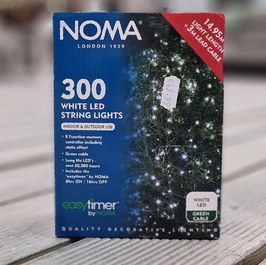 NOMA White LED String Lights 300l