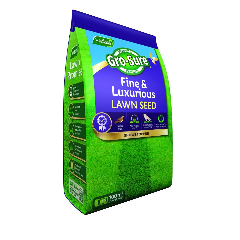 Gro-Sure Fine & Luxurious Lawn Seed 100m