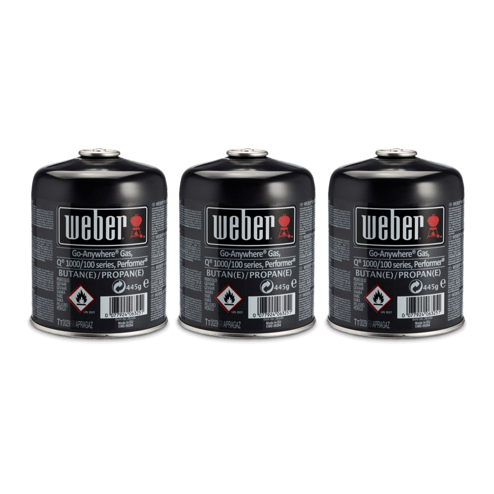 Weber Gas Canisters - 3 pack