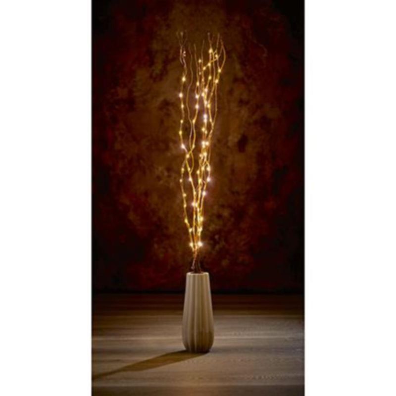 Light Brown Twig with LEDs 1.2m