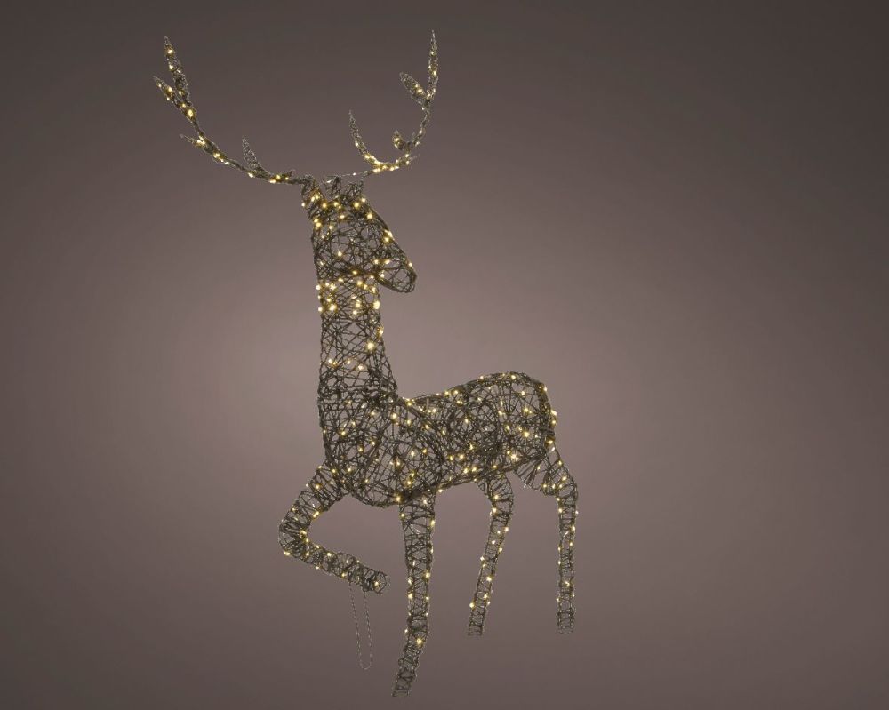 Wicker LED Stag