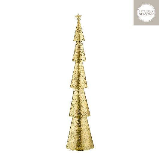 Gold metal Christmas tree
