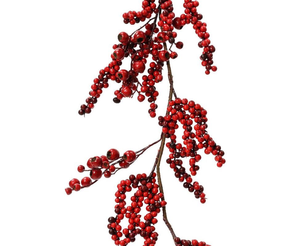 Foam Berry Branches Garland