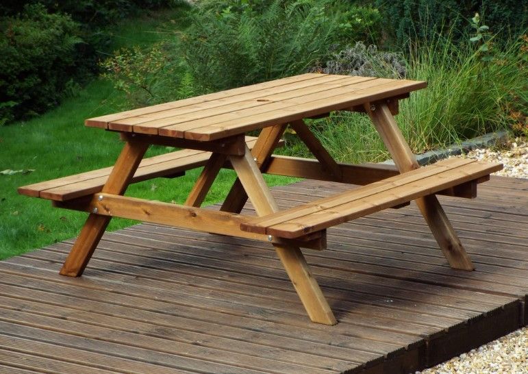 Charles Taylor 6 Seater Picnic Table Gold Series