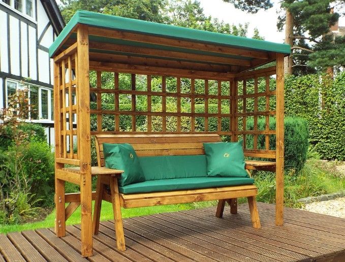 Charles Taylor Wentworth 3 Seat Arbour - Green