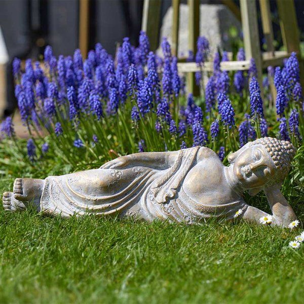 Garden Statue Ornament - Reclining Buddha