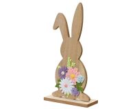 Wooden Bunny - Felt Flowers - Medium