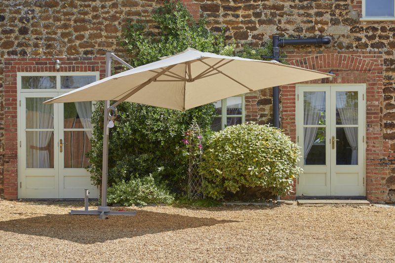 Deluxe 3m Square Cantilever Parasol - Taupe