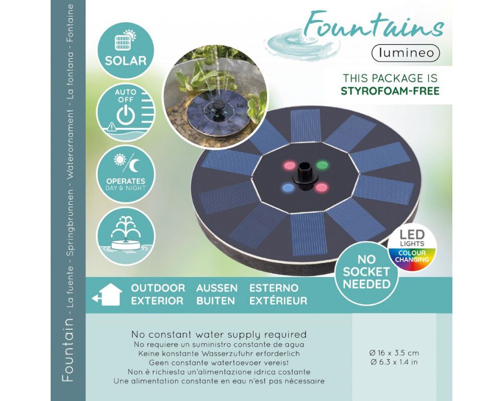 Fountain - Colour Changing - Solar