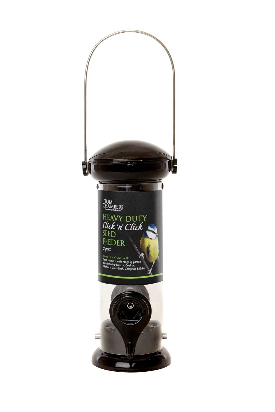 Heavy Duty Flick'n'Click Seed Feeder - 2 port