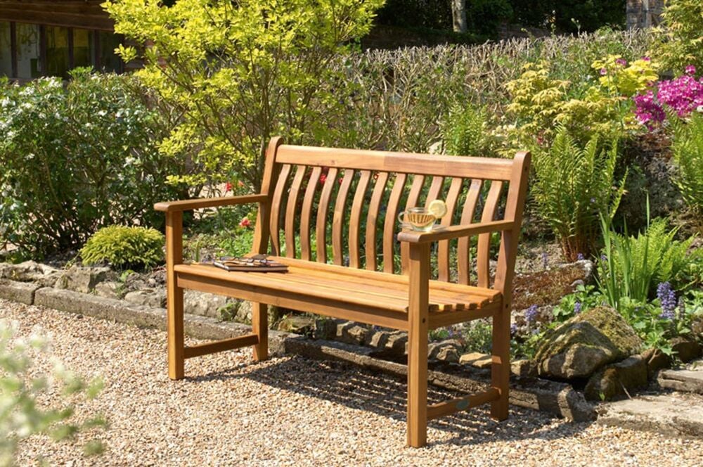 Broadfield Bench - 4ft - Acacia Wood