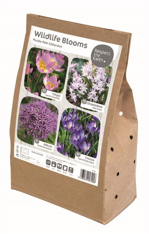 Wildlife Collection - Purple-Pink - 40 Bulbs