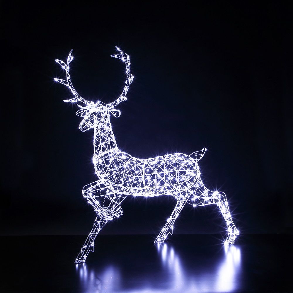 White Frame - Woburn Stag  - 1.4m - 560 Flexi Wire Leds