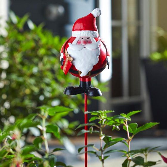 Xmas Garden Stake - Wibbly Santa