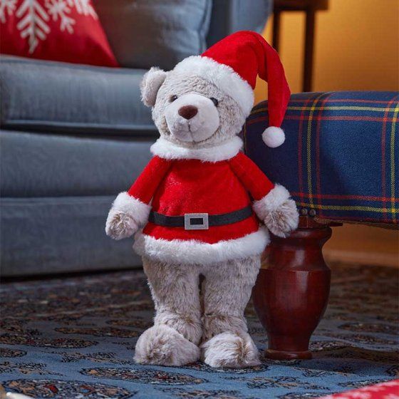 Plush Xmas Figure - Teddy Santa