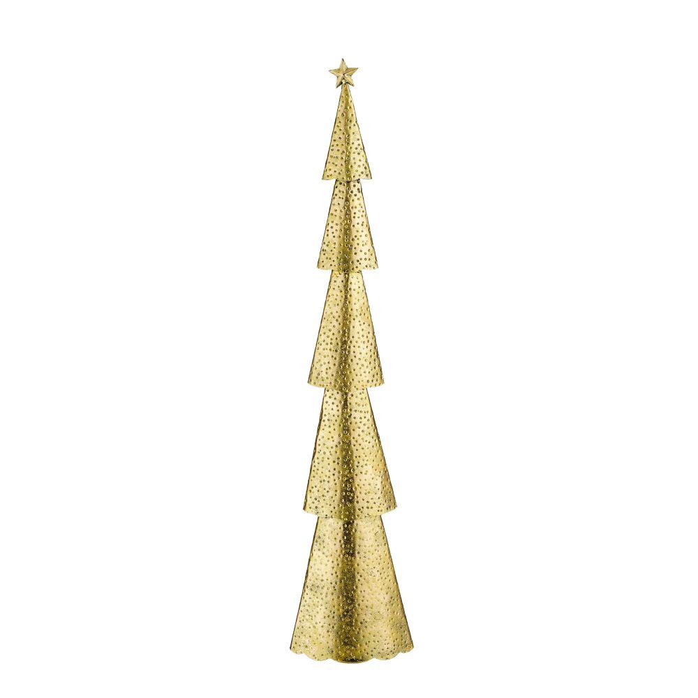 Gold metal Christmas tree - Large