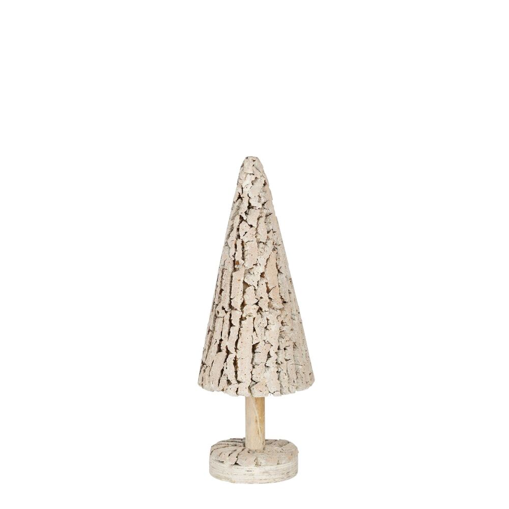 Christmas Tree - Cork - White - Small