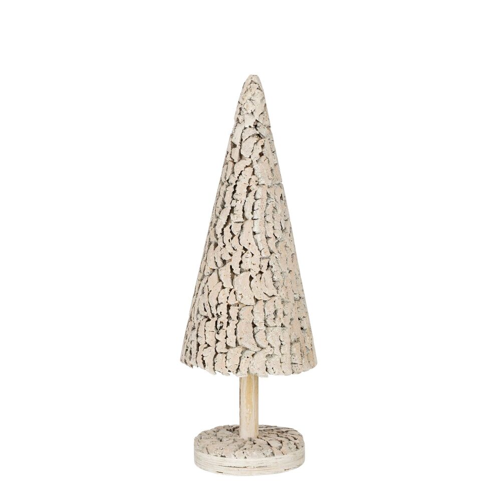 Christmas Tree - Cork - White - Medium