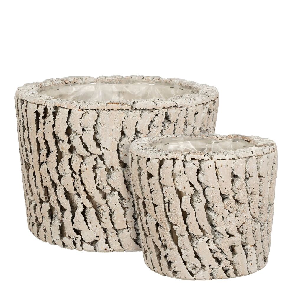 Christmas Pot - Cork - White- Small