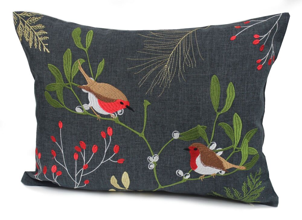 Cushion - Winter Robins