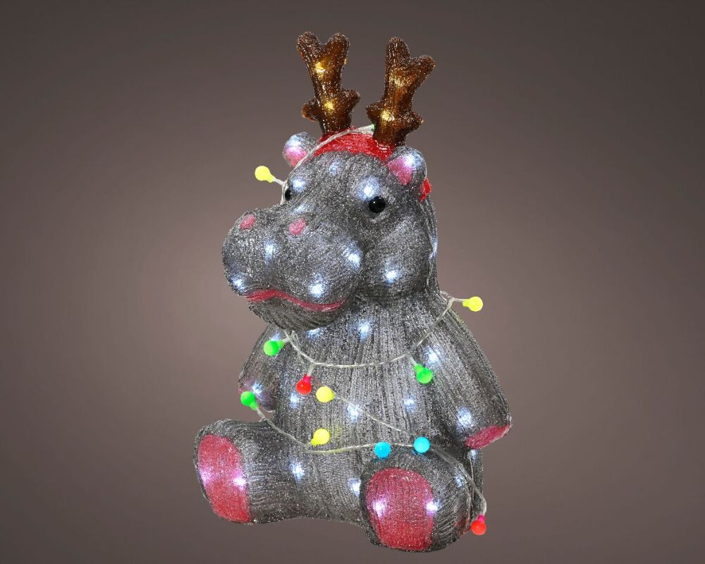 Acrylic Christmas Figure - Festive Hyppo